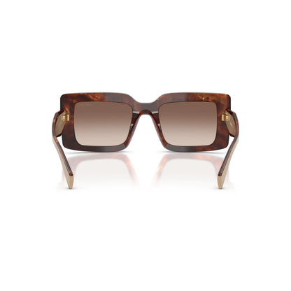 Occhiali da sole Prada PR D01S 00K10S Caramello Tartarugato Brown Gradient rettangolari -dettagli1