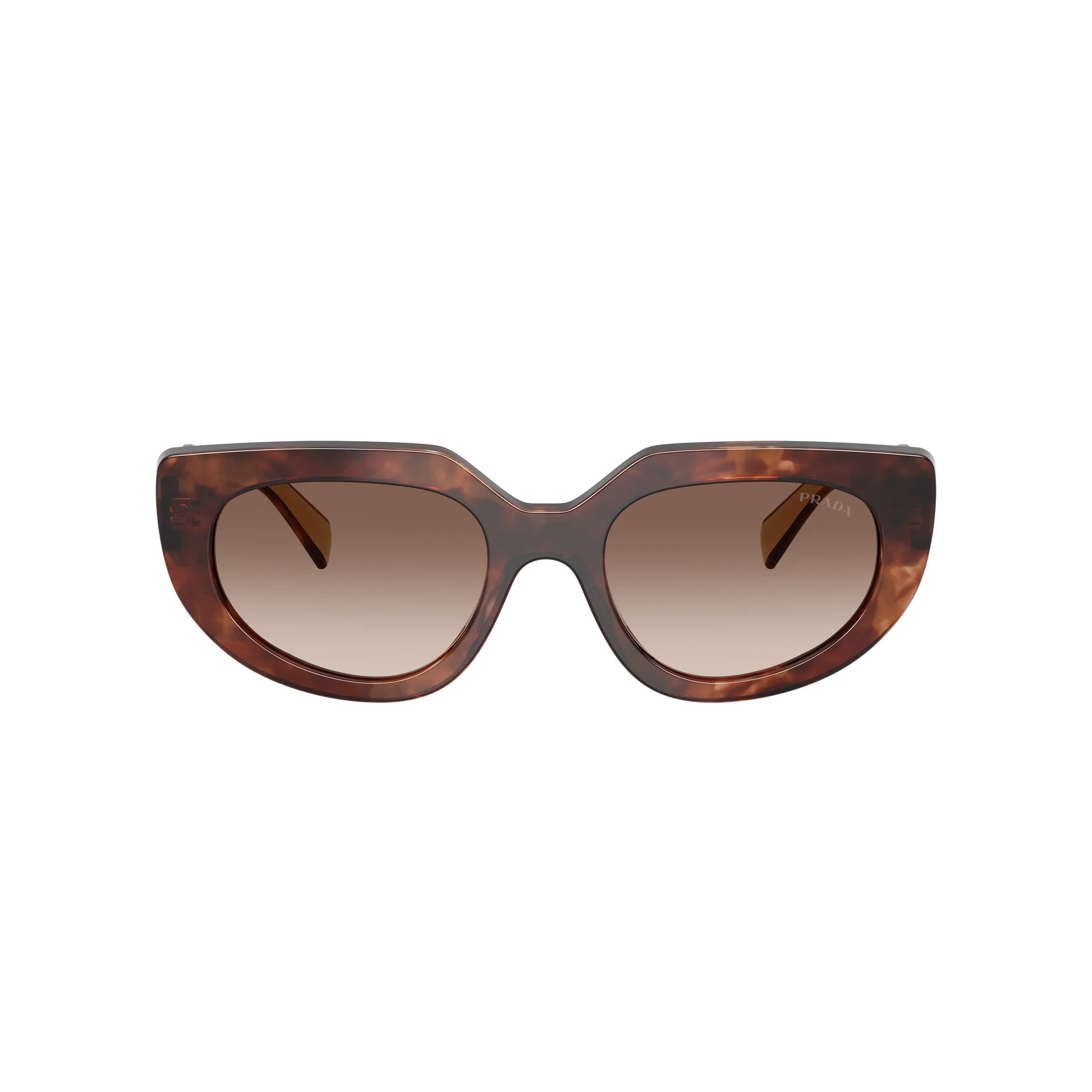 Occhiali da sole Prada PR D02S 00K10S Caramello Tartarugato Brown Gradient ovali