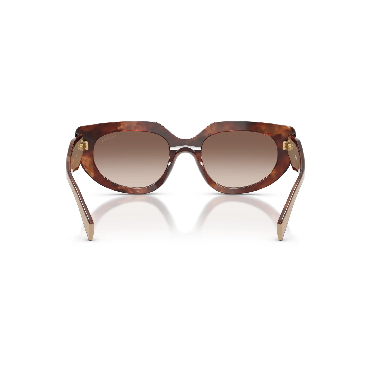 Occhiali da sole Prada PR D02S 00K10S Caramello Tartarugato Brown Gradient ovali -dettagli1