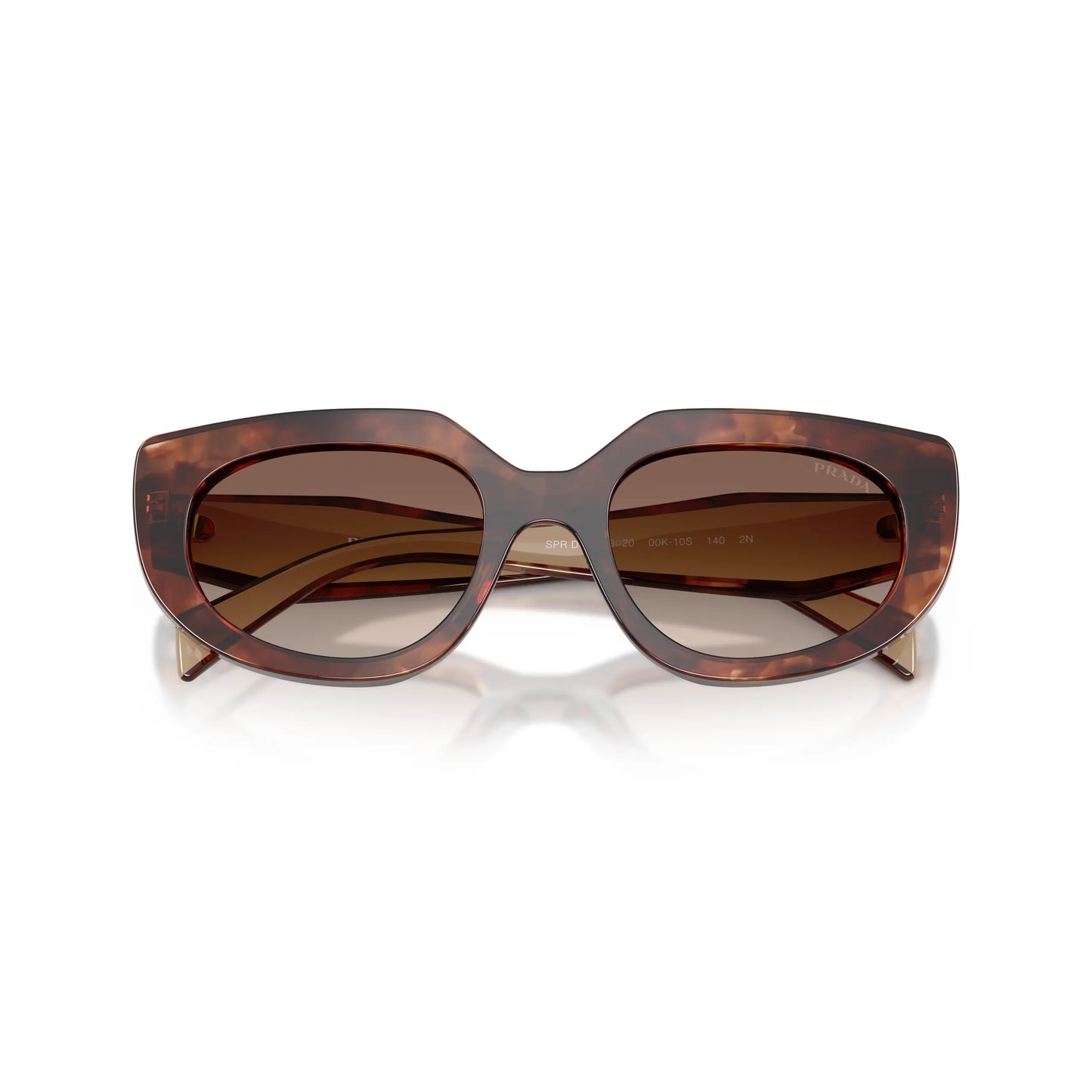 Occhiali da sole Prada PR D02S 00K10S Caramello Tartarugato Brown Gradient ovali -dettagli2