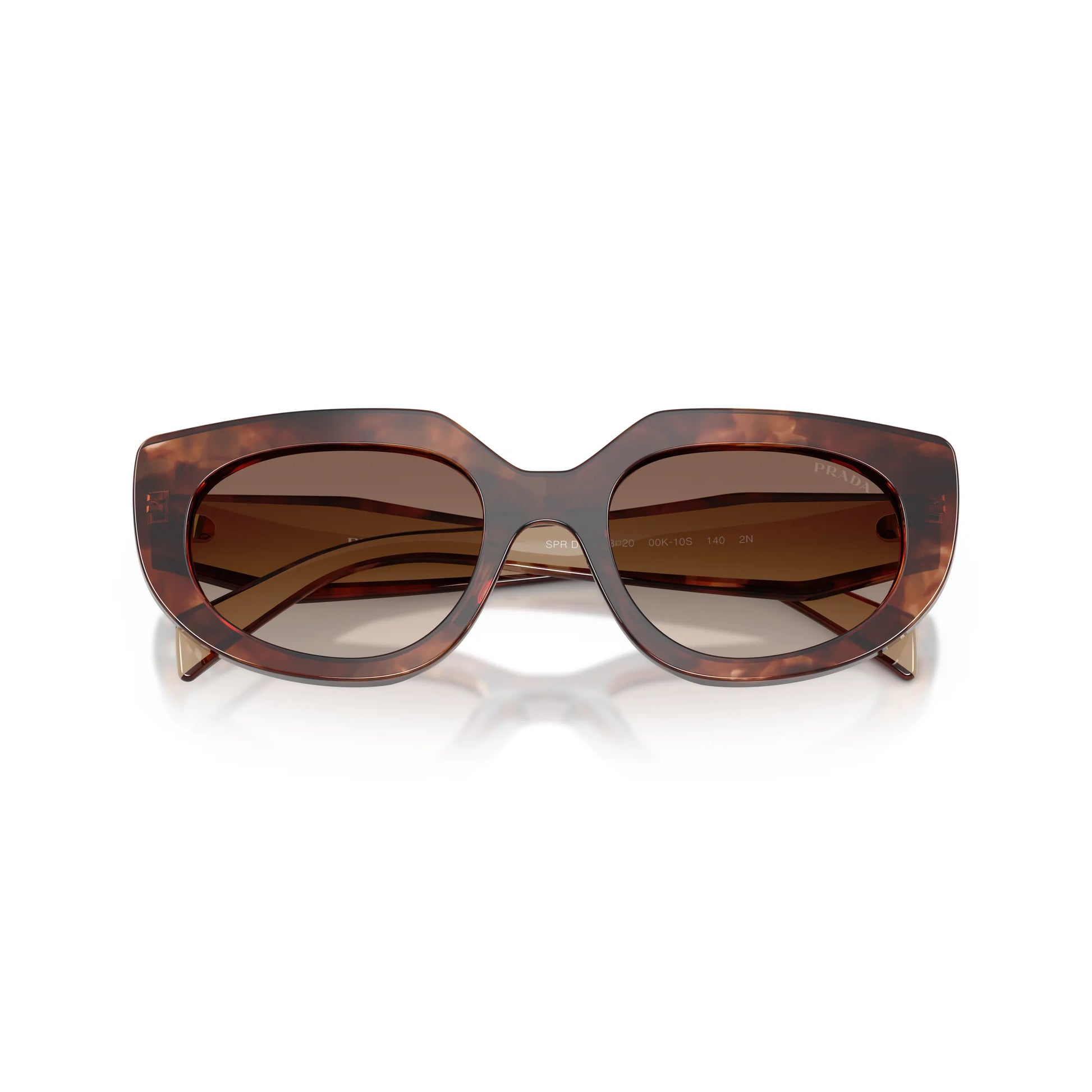 Occhiali da sole Prada PR D02S 00K10S Caramello Tartarugato Brown Gradient ovali -dettagli2