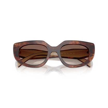 Occhiali da sole Prada PR D02S 00K10S Caramello Tartarugato Brown Gradient ovali -dettagli2