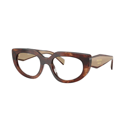 Occhiali da sole Prada PR D02S 00K10S Caramello Tartarugato Brown Gradient ovali -dettagli3