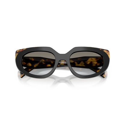 Occhiali da sole Prada PR D02S 0CD80L Nero Tartarugato Medio Grey Gradient ovali -dettagli2