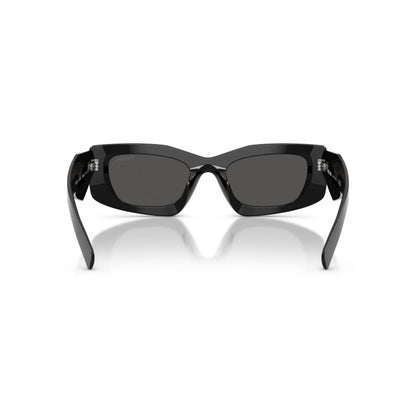 Occhiali da sole Prada PR D03SD 16K08Z Black Grey rettangolari -dettagli1