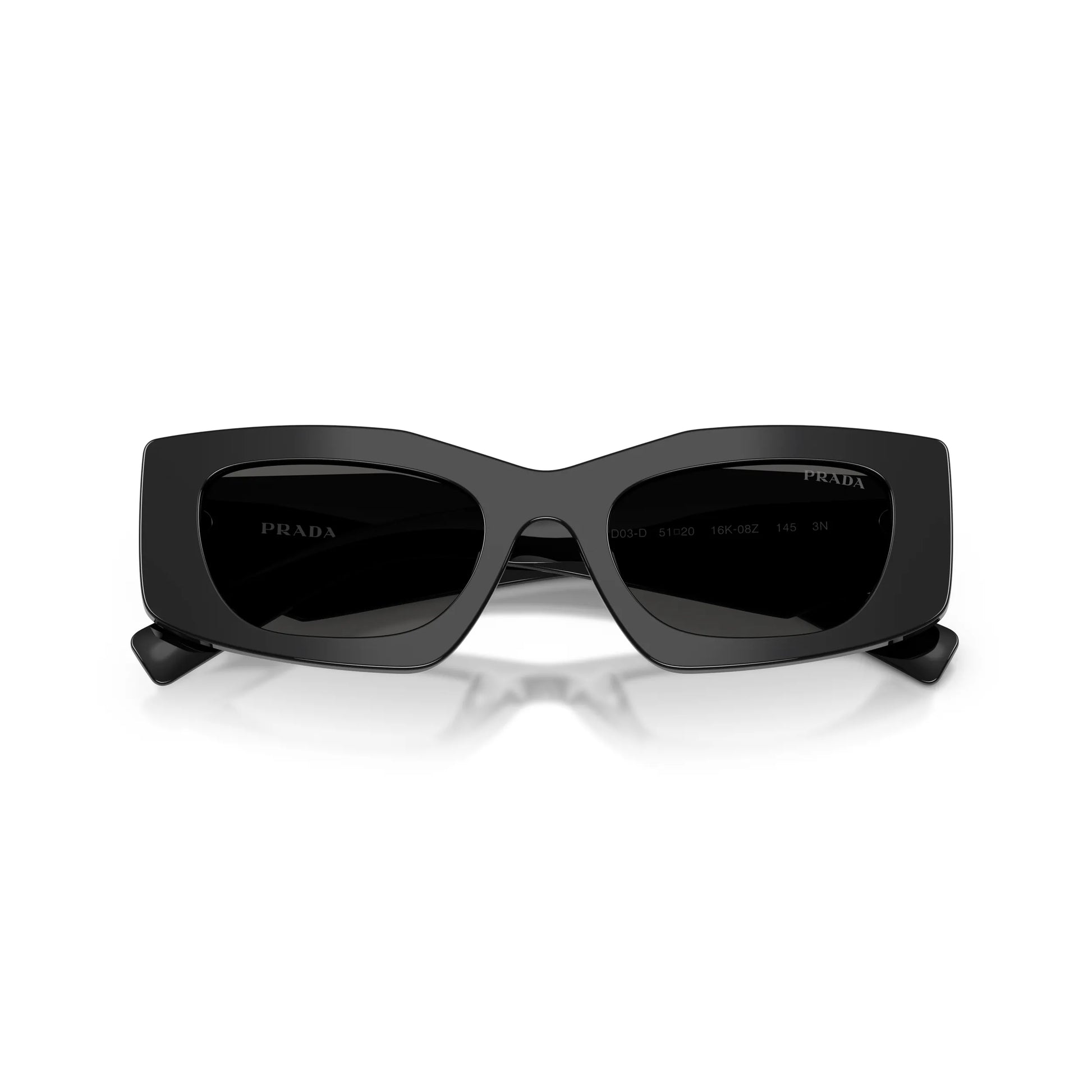 Occhiali da sole Prada PR D03SD 16K08Z Black Grey rettangolari -dettagli2