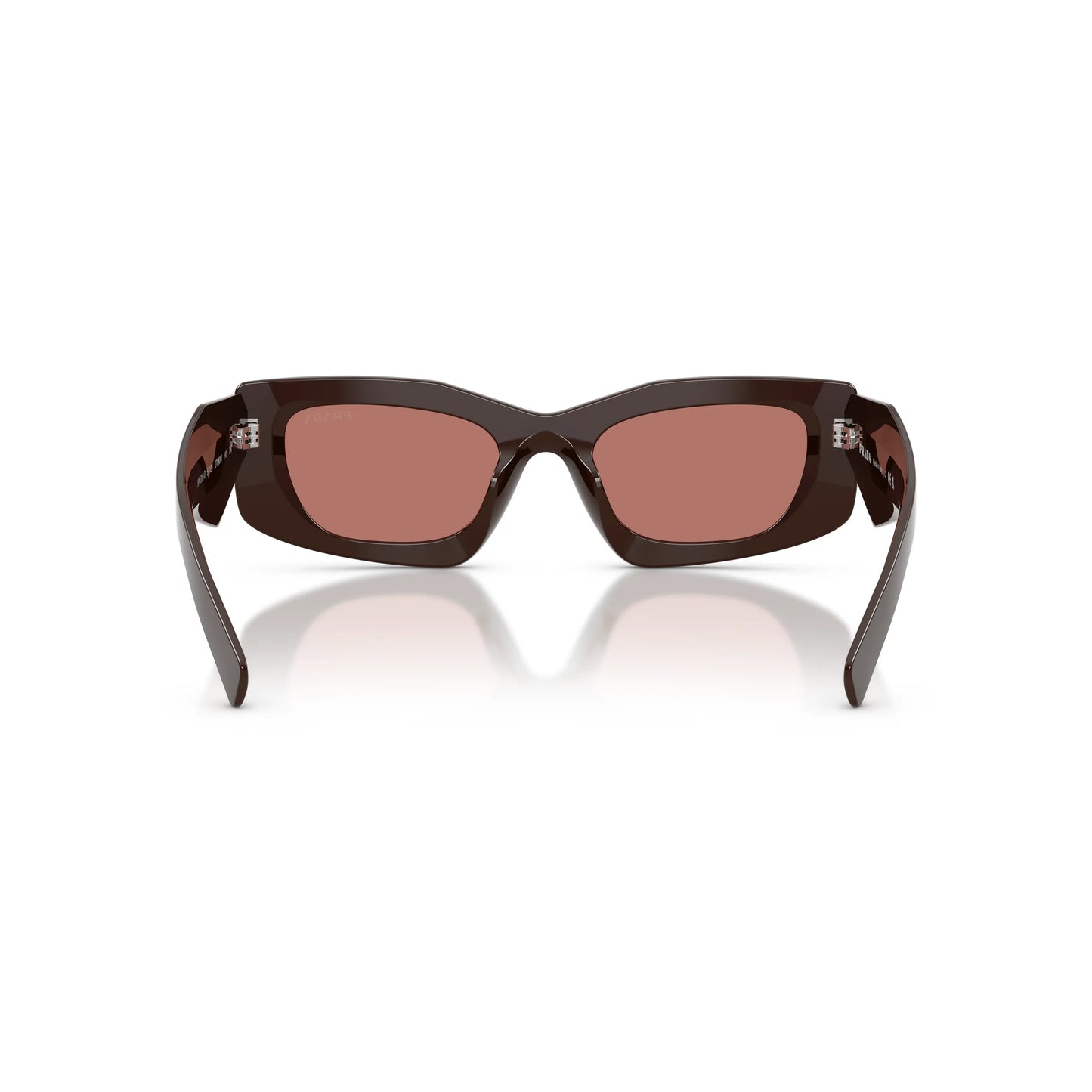 Occhiali da sole Prada PR D03SD 27I80W Cigar Bordeaux rettangolari -dettagli1