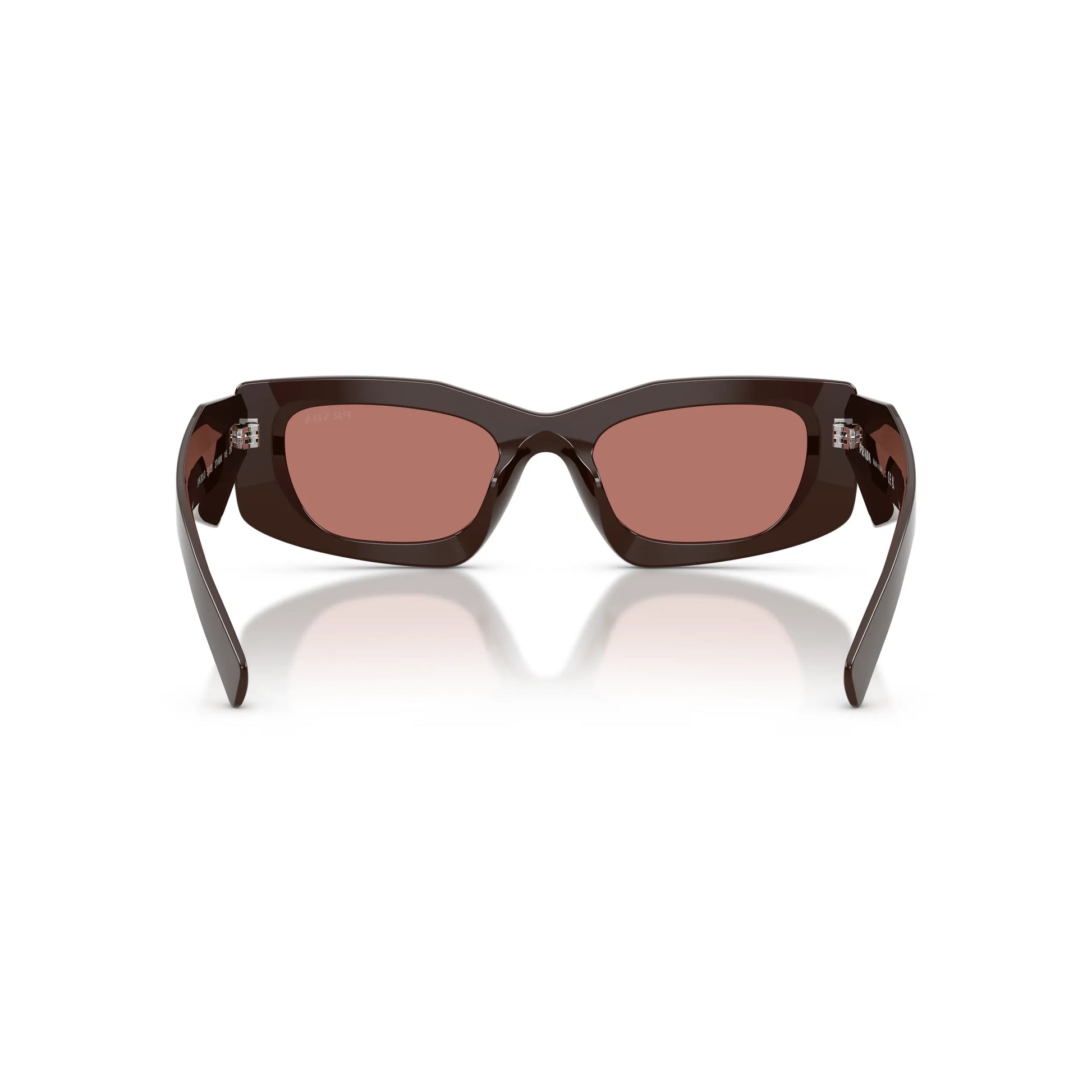 Occhiali da sole Prada PR D03SD 27I80W Cigar Bordeaux rettangolari -dettagli1