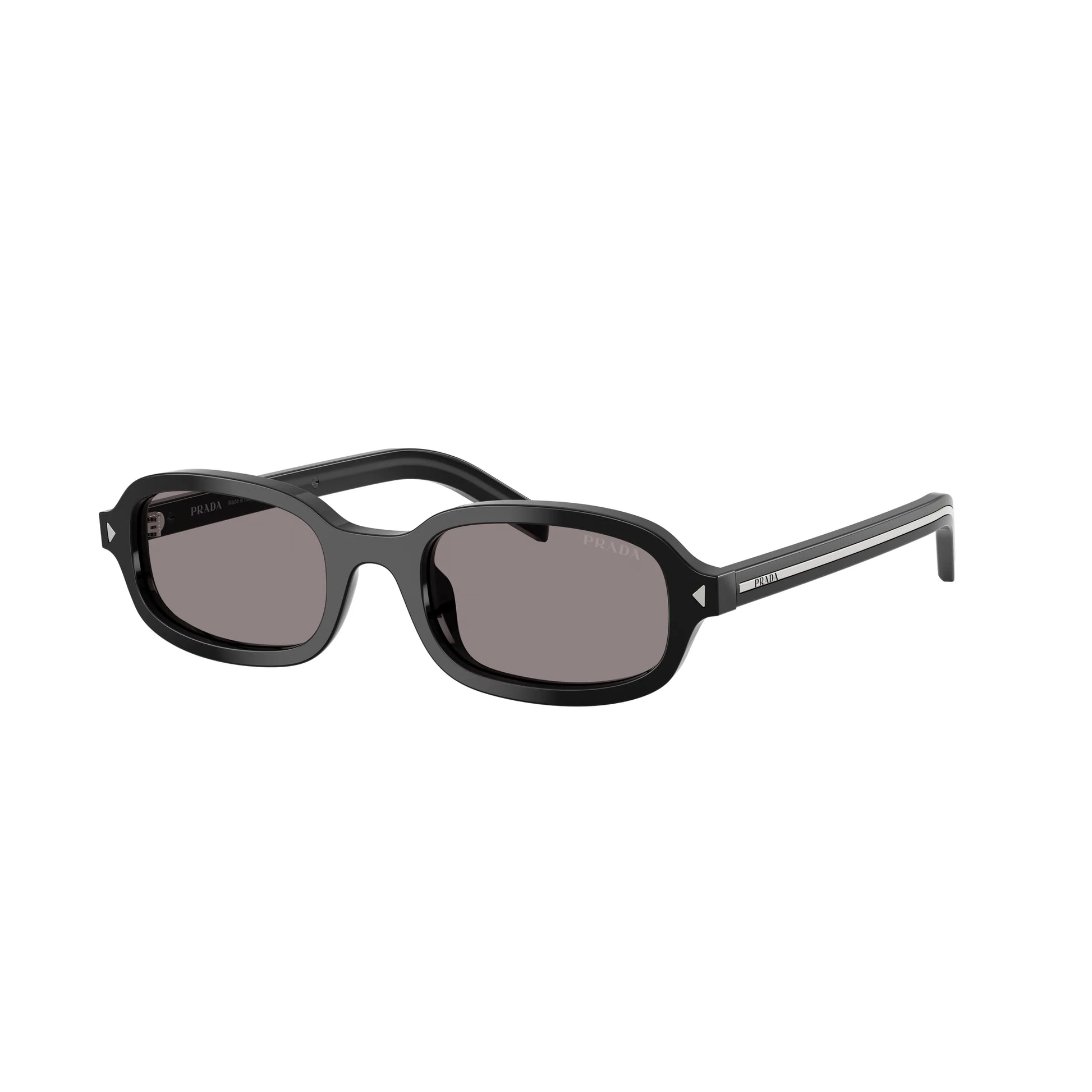 Occhiali da sole Prada PR D06S 16K03D Black Grey ovali -laterale
