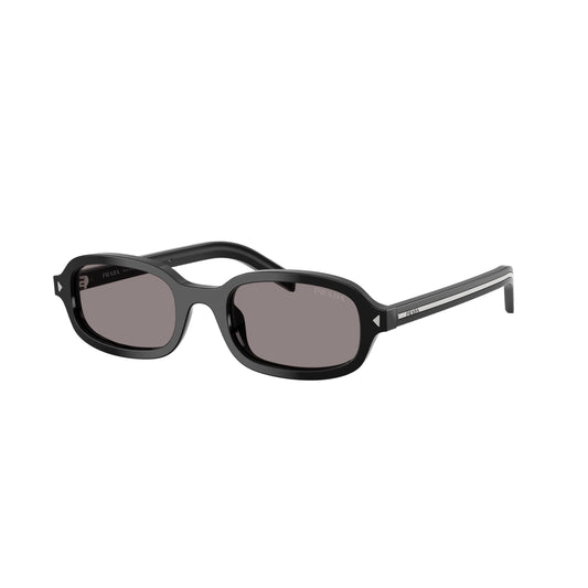 Occhiali da sole Prada PR D06S 16K03D Black Grey ovali -laterale