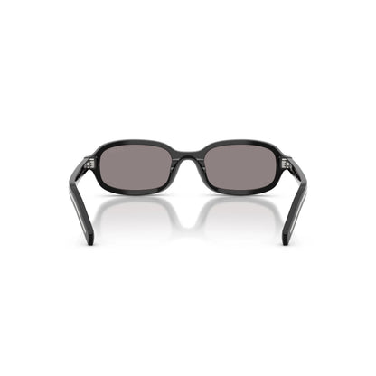 Occhiali da sole Prada PR D06S 16K03D Black Grey ovali -dettagli1