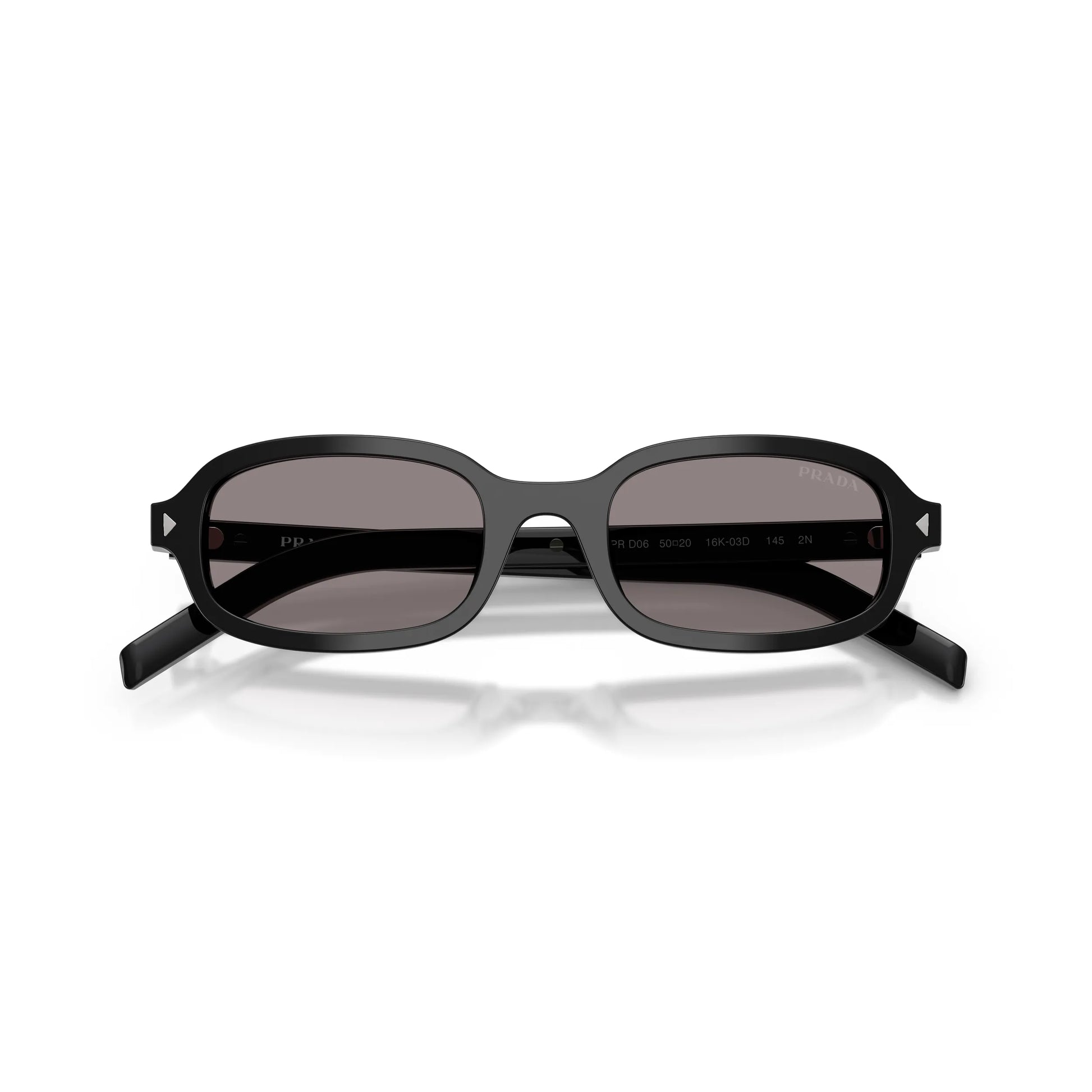Occhiali da sole Prada PR D06S 16K03D Black Grey ovali -dettagli2