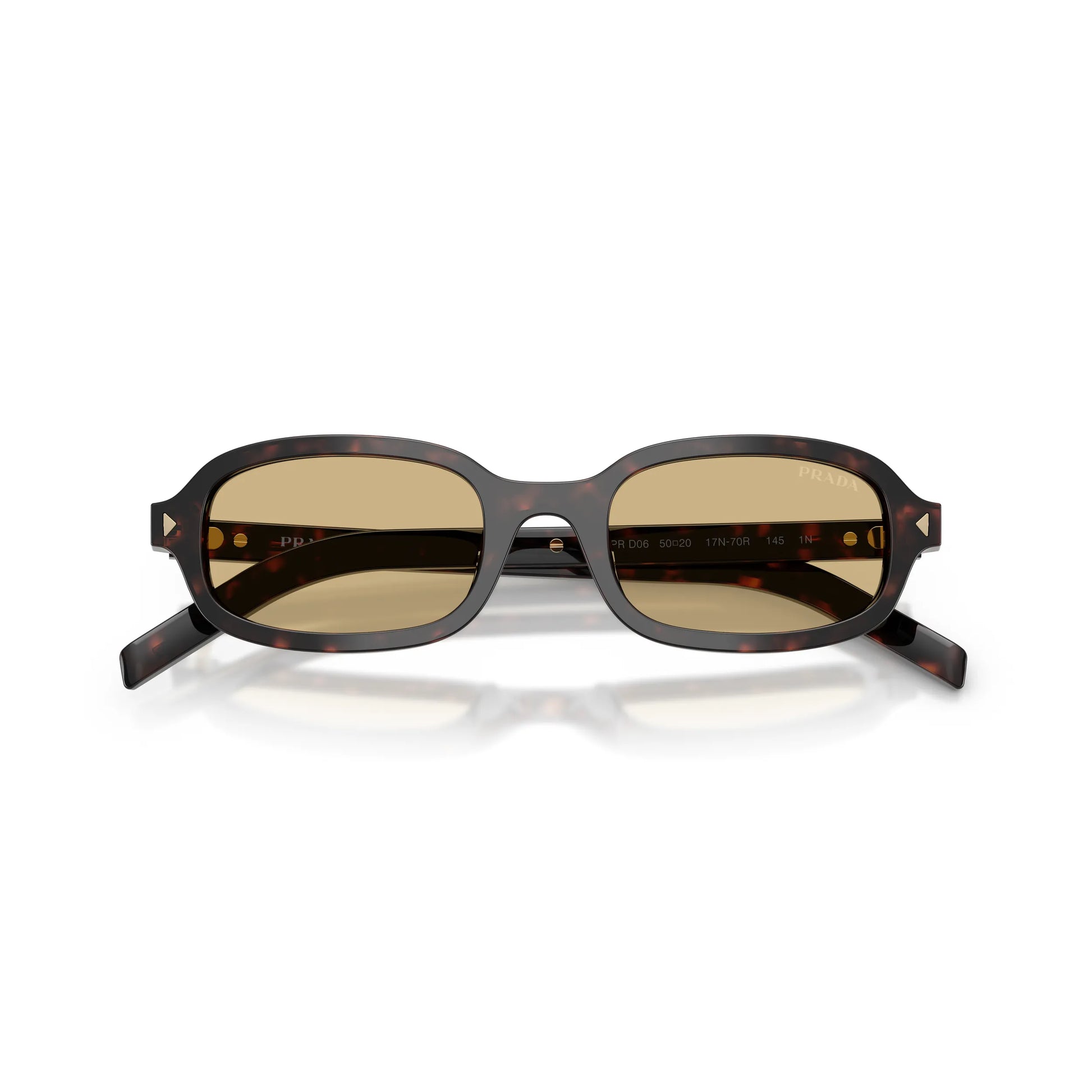 Occhiali da sole Prada PR D06S 17N70R Root Tartarugato Brown ovali -dettagli2