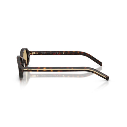 Occhiali da sole Prada PR D06S 17N70R Root Tartarugato Brown ovali -dettagli