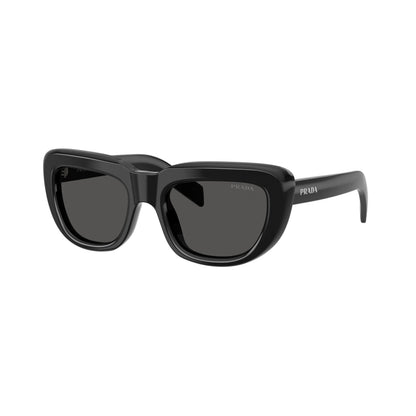 Occhiali da sole Prada PR D07S 16K08Z Black Grey rettangolari -laterale