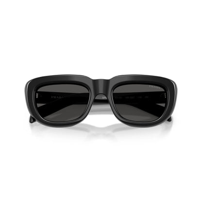 Occhiali da sole Prada PR D07S 16K08Z Black Grey rettangolari -dettagli2