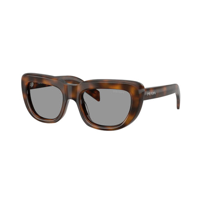 Occhiali da sole Prada PR D07S 20D07S Juniper Tartarugato Grey rettangolari -laterale