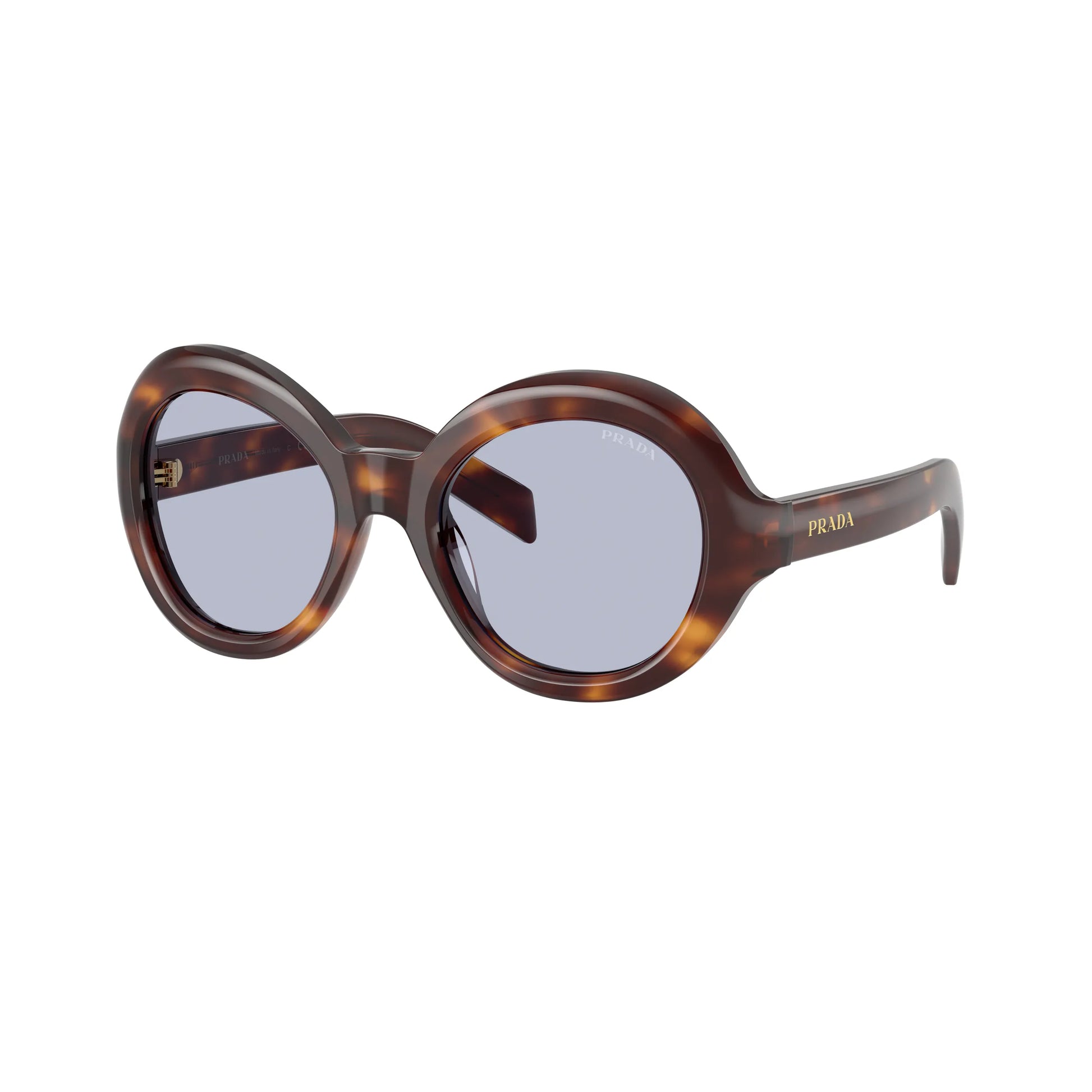 Occhiali da sole Prada PR D08SU 15W30X Tartarugato Classico Ultraviolet rotondi -laterale