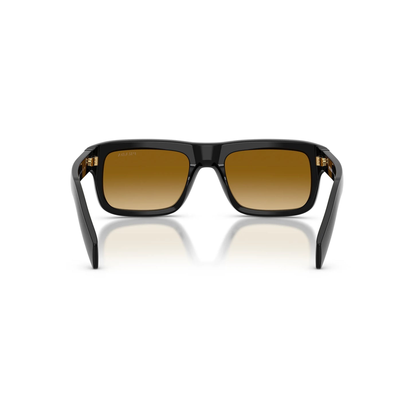 Occhiali da sole Prada PR D11S 16K10X Black Yellow Brown Gradient rettangolari -dettagli1