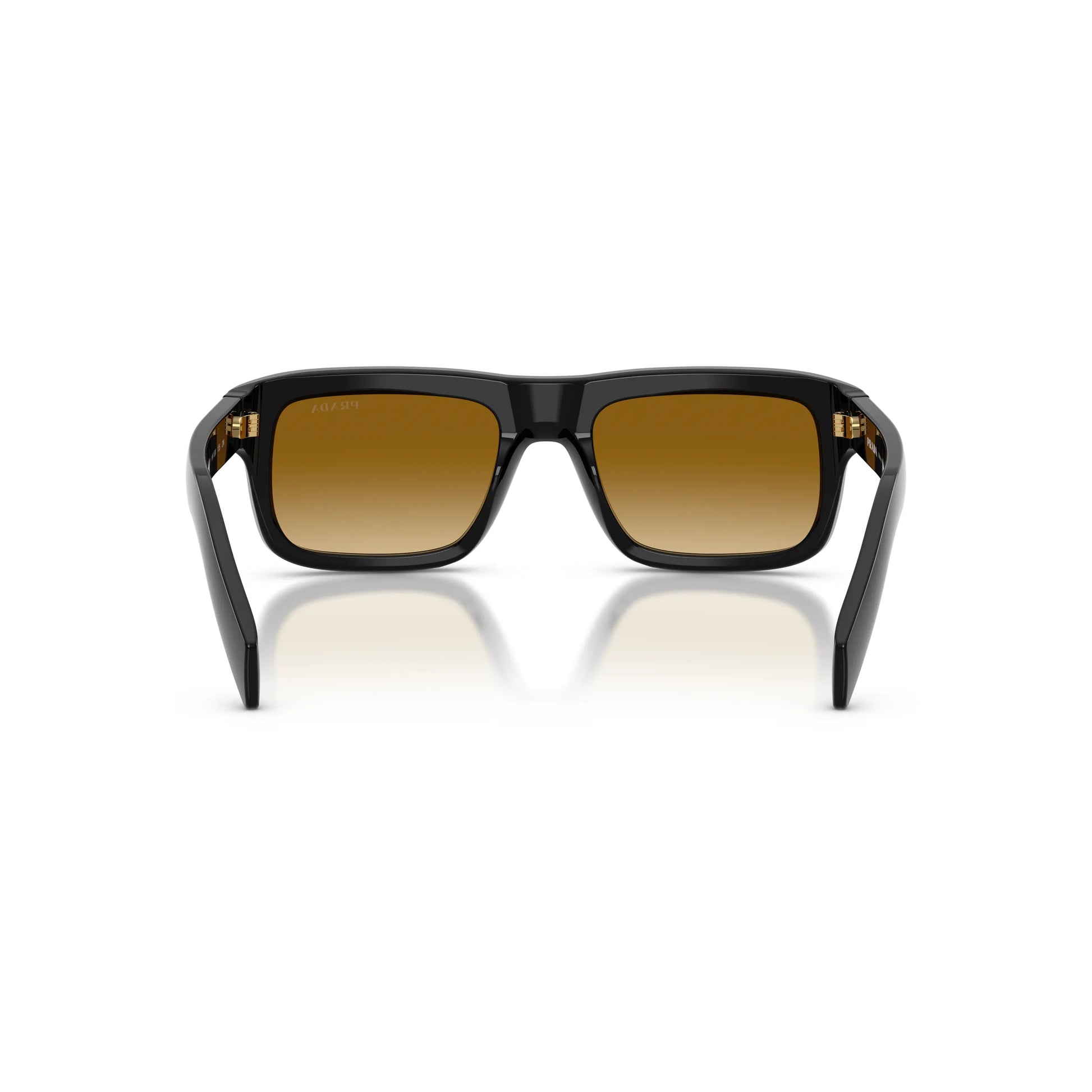 Occhiali da sole Prada PR D11S 16K10X Black Yellow Brown Gradient rettangolari -dettagli1