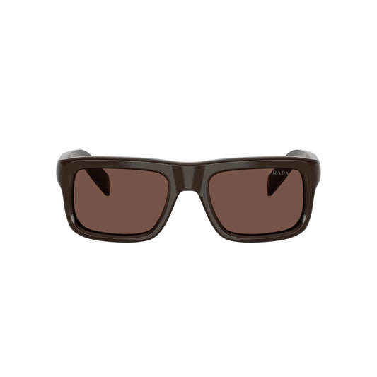 Occhiali da sole Prada PR D11S 27I90W Cigar Chocolate Black rettangolari