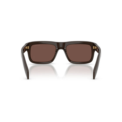 Occhiali da sole Prada PR D11S 27I90W Cigar Chocolate Black rettangolari -dettagli1