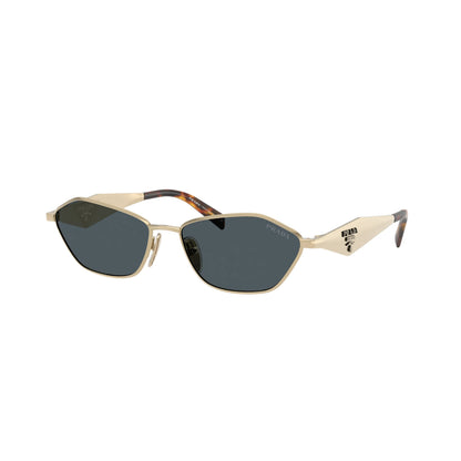Occhiali da sole Prada PR D50S ZVN70B Oro Pallido Grey squadrati -laterale
