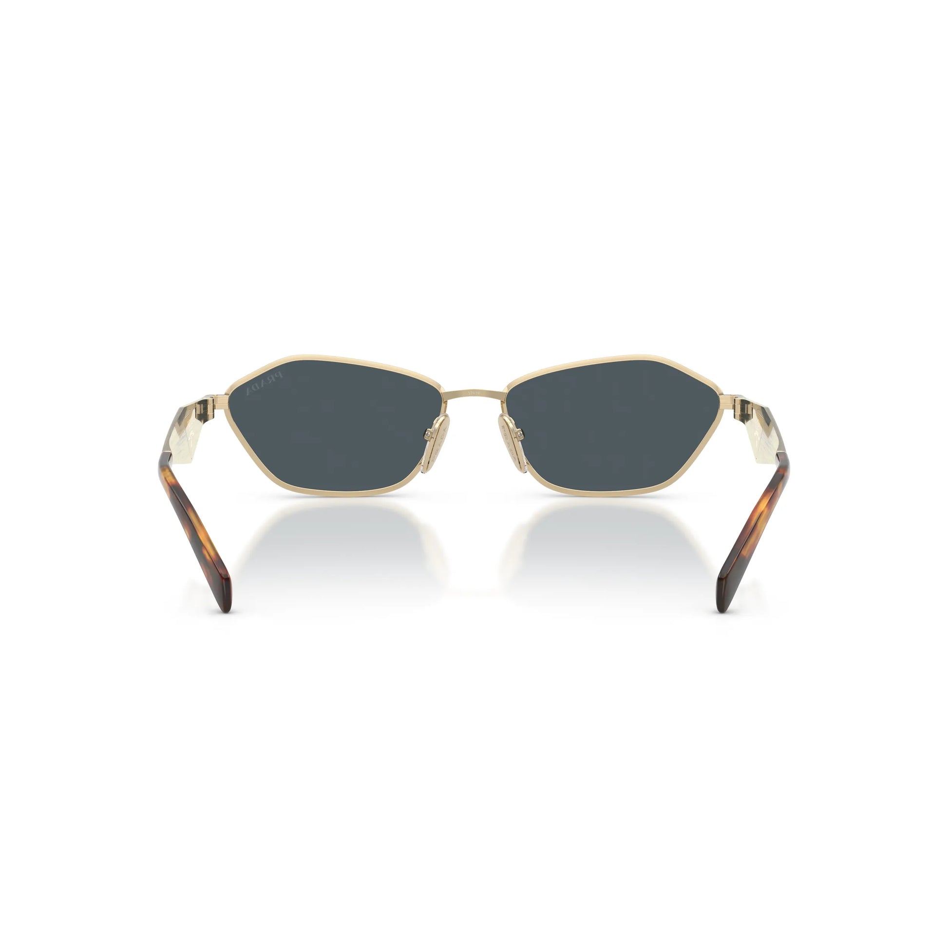 Occhiali da sole Prada PR D50S ZVN70B Oro Pallido Grey squadrati -dettagli1