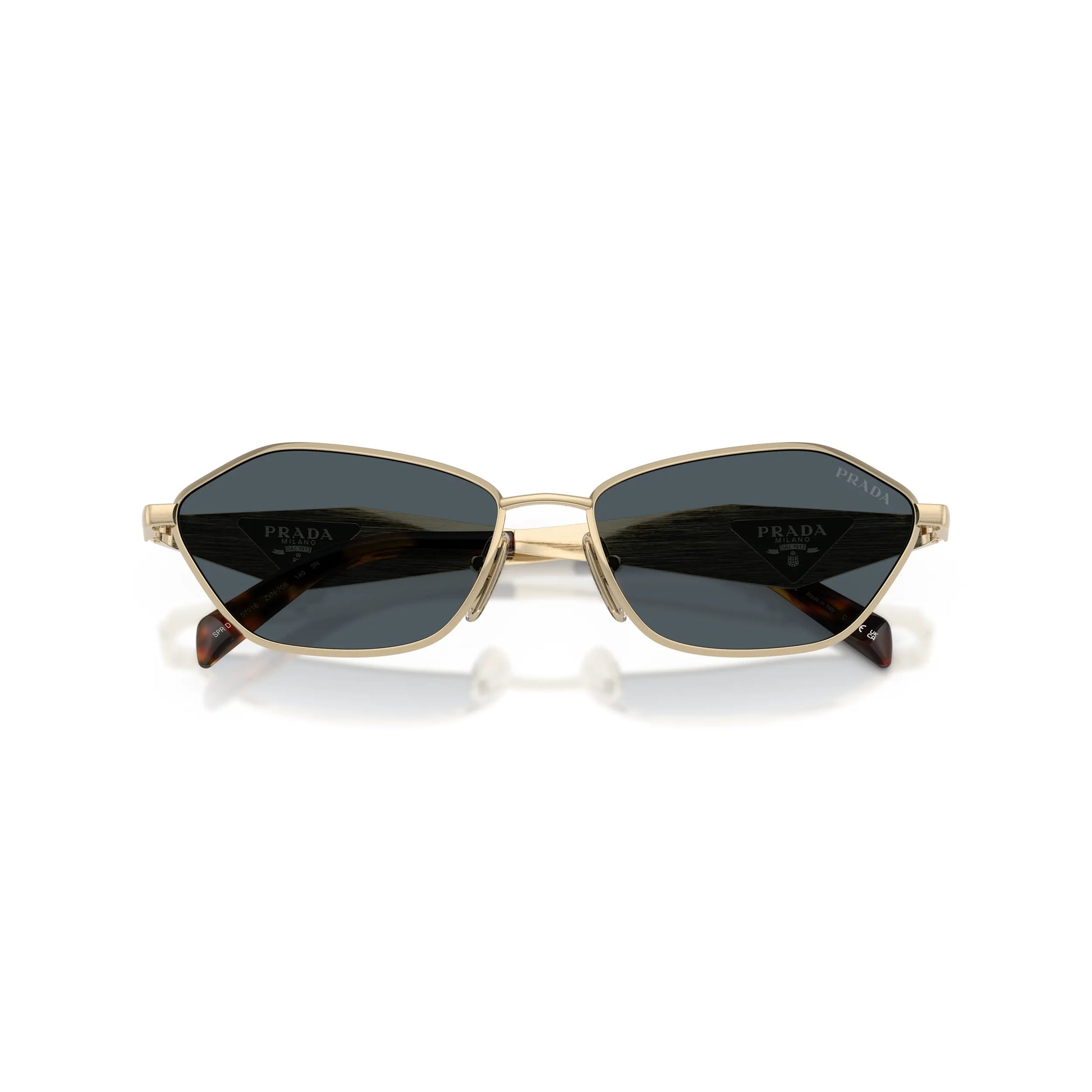 Occhiali da sole Prada PR D50S ZVN70B Oro Pallido Grey squadrati -dettagli2