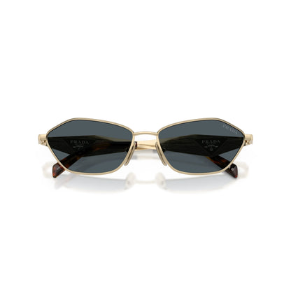 Occhiali da sole Prada PR D50S ZVN70B Oro Pallido Grey squadrati -dettagli2