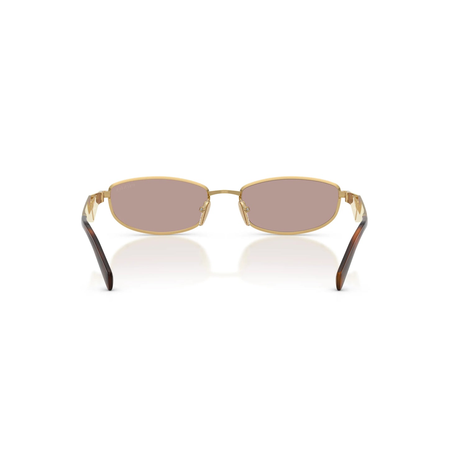 Occhiali da sole Prada PR D51S 5AK20I Oro ovale -dettagli1