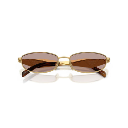 Occhiali da sole Prada PR D51S 5AK20I Oro ovale -dettagli2