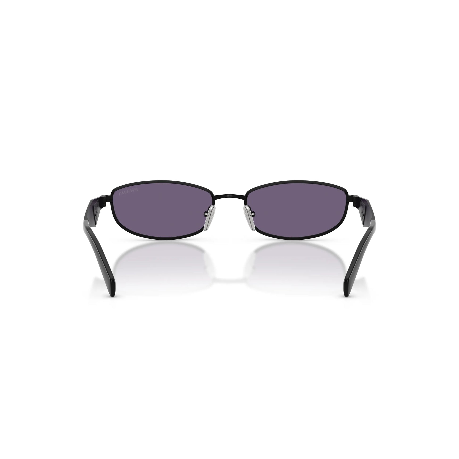 Occhiali da sole Prada PR D51S 7AB70W Nero Satinato Mora ovali -dettagli1