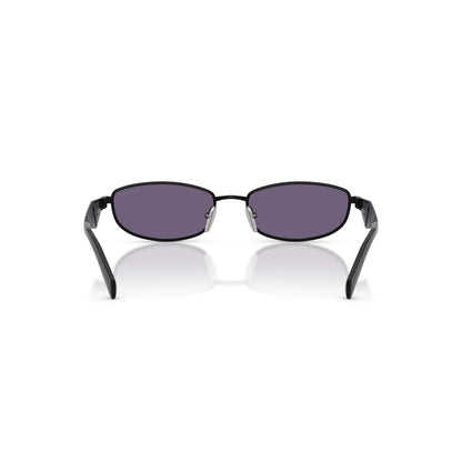 Occhiali da sole Prada PR D51S 7AB70W Nero Satinato Mora ovali -dettagli1