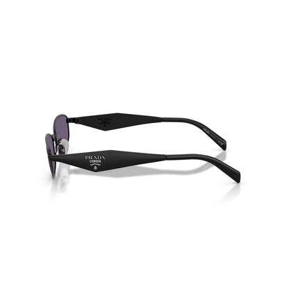 Occhiali da sole Prada PR D51S 7AB70W Nero Satinato Mora ovali -dettagli