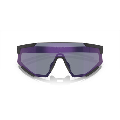 Occhiali da sole Prada Linea Rossa PS 04WS DG070A Black Rubber Blue Mirror -dettagli2