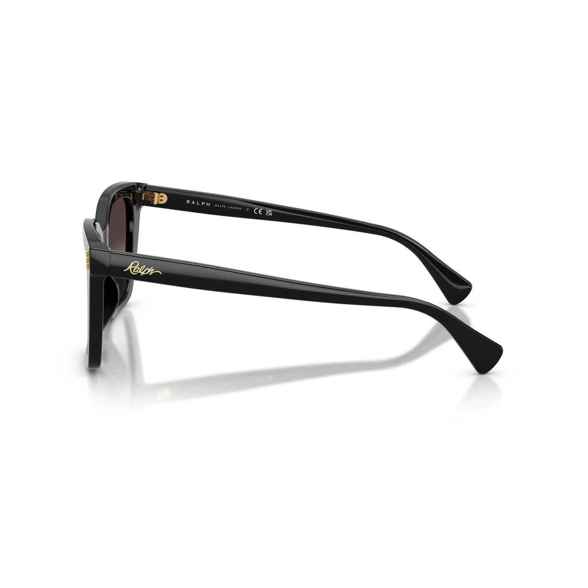 Ralph RA5349U 50018G Sonnenbrille glänzend schwarz rechteckig