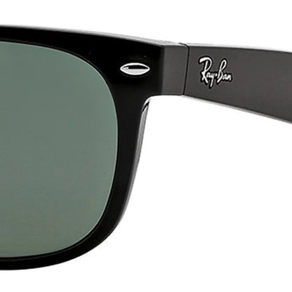 Occhiali da sole Ray-Ban New Wayfarer RB2132 901L Nero lucido rettangolare