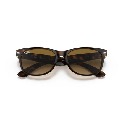 Occhiali da sole Ray-Ban New Wayfarer RB2132 710/51 Havana chiaro rettangolare