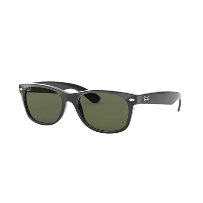 Occhiali da sole Ray-Ban New Wayfarer RB2132 901L Nero lucido rettangolare