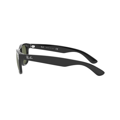 Occhiali da sole Ray-Ban New Wayfarer RB2132 901L Nero lucido rettangolare
