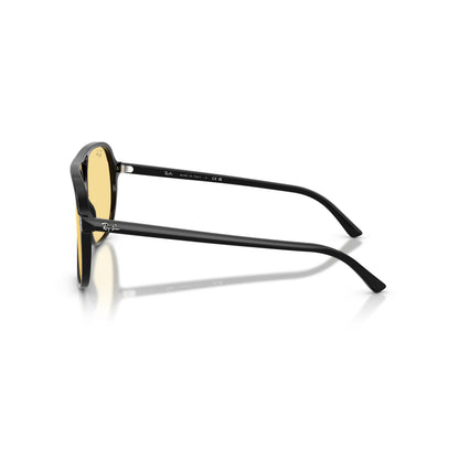 Occhiali da sole Ray-Ban Bill RB2198 901/R6 Black Yellow oversize -dettagli