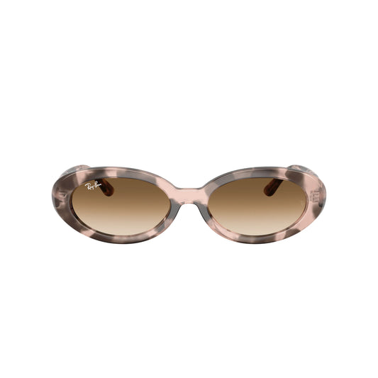 Occhiali da sole Ray-Ban RB2223 144951 Opal Pink Havana ovale