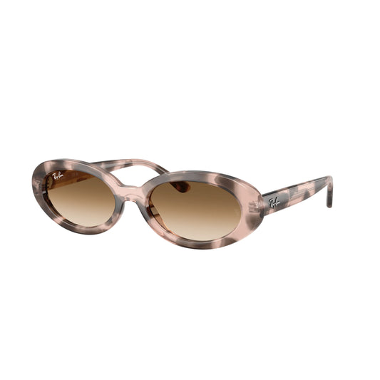 Occhiali da sole Ray-Ban RB2223 144951 Opal Pink Havana ovale