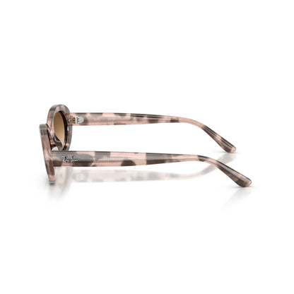 Occhiali da sole Ray-Ban RB2223 144951 Opal Pink Havana ovale