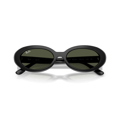 Occhiali da sole Ray-Ban RB2223 901/31 Black Green ovali -dettagli2