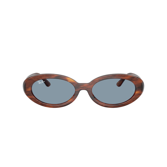 Occhiali da sole Ray-Ban RB2223 954/56 Striato Havana Blue ovali