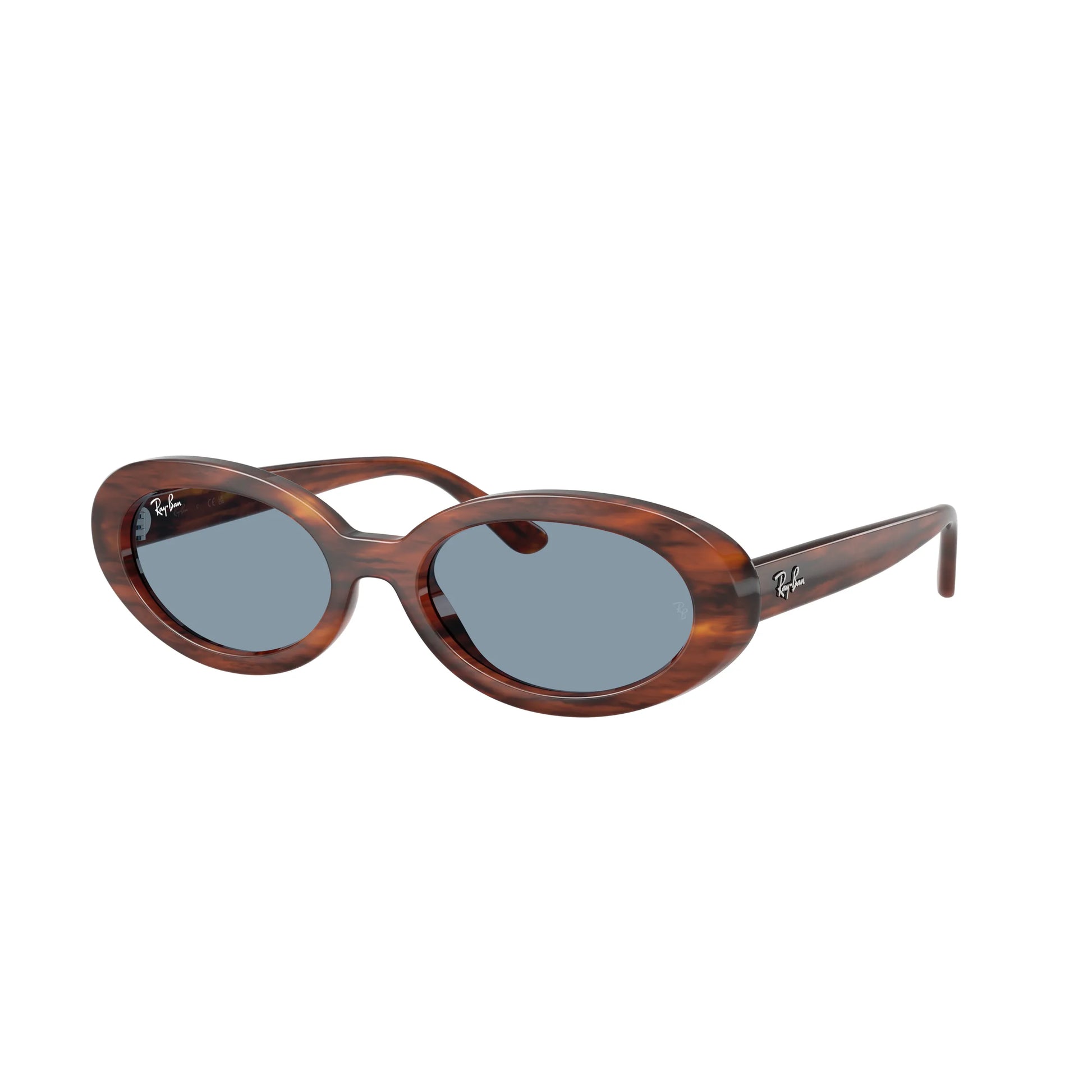 Occhiali da sole Ray-Ban RB2223 954/56 Striato Havana Blue ovali -laterale