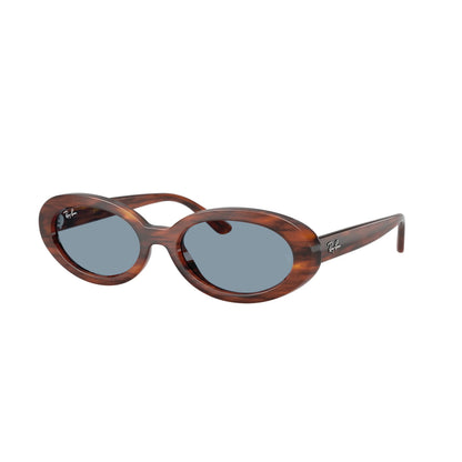 Occhiali da sole Ray-Ban RB2223 954/56 Striato Havana Blue ovali -laterale