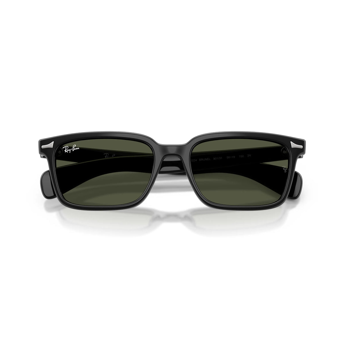 Ray-Ban Brunel Sonnenbrille RB2234 901/31 Schwarz, rechteckig